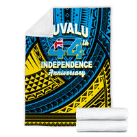 Tuvalu Blanket 44th Independence Anniversary - Tribal Pattern - LT12 - Polynesian Pride