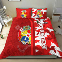 (Custom Personalised) Tonga Unique Bedding Set Camouflage with Tongan Pattern LT13 - Polynesian Pride