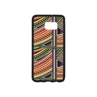 Polynesian 04 Rubber Phone Case One Size Samsung Galaxy S6 edge+ Black - White - Polynesian Pride