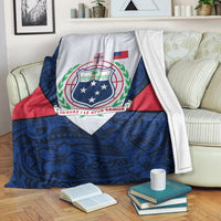 Samoa Polynesian Premium Blanket - Legend of Samoa White - Polynesian Pride