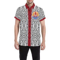 Tahiti Shirt - Polynesian Short Sleeve Style Tahiti Red - Polynesian Pride