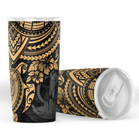 Vanuatu Polynesian Tumbler - Gold - Polynesian Turtle - Polynesian Pride