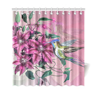 Hawaii Clematis Humming Bird Shower Curtain - Polynesian Pride