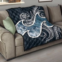 Tuvalu Polynesian Premium Quilt - Ocean Style Blue - Polynesian Pride