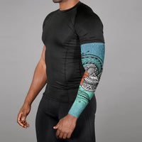 American Samoa Arm Sleeve (Set of 2) - Tropical Flowers Style - Polynesian Pride