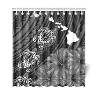 Hawaii Sea Turtle Is Swimming Toward Shower Curtain - Polynesian Pride