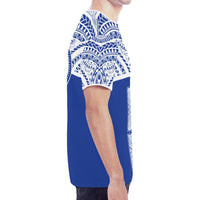 Chuuk States New All Over Print T Shirt Chuuk Love & F S M Seal Blue Version - Polynesian Pride