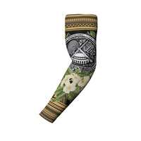 American Samoa Arm Sleeve (Set of 2) - Tropical Flowers Polynesian Patterns - Polynesian Pride
