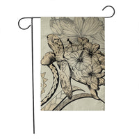 Hawaiian - Hawaii Turtle Hibiscus Polynesian Vintage Flag - Beige - AH - Polynesian Pride