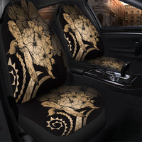 Hawaiian - Hawaii Turtle Hibiscus Polynesian Vintage Car Seat Covers - Gold - AH - Polynesian Pride