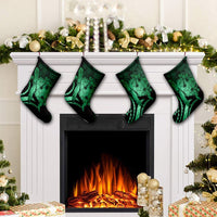 Hawaiian - Hawaii Turtle Hibiscus Polynesian Vintage Christmas Stocking - Green - AH - Polynesian Pride