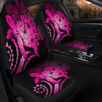 Hawaiian - Hawaii Turtle Hibiscus Polynesian Vintage Car Seat Covers - Pink - AH - Polynesian Pride