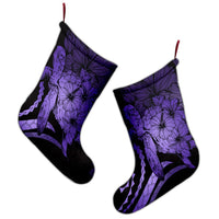 Hawaiian - Hawaii Turtle Hibiscus Polynesian Vintage Christmas Stocking - Purple - AH - Polynesian Pride