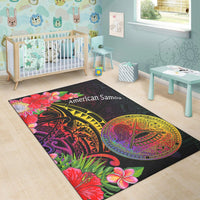 American Samoa Area Rug - Tropical Hippie Style - Polynesian Pride