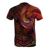 American Samoa T Shirt Polynesian Abstract Style - Polynesian Pride