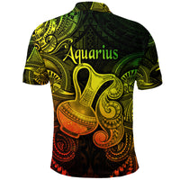 Aquarius Zodiac Polynesian Polo Shirt Unique Style Reggae LT8 - Polynesian Pride