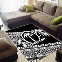 FijI Tapa Rugby Area Rug LT6 - Polynesian Pride