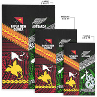 New Zealand And Papua New Guinea Area Rug Together - Green LT8 - Polynesian Pride