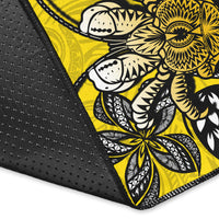 Niue Uga Area Rug Tribal Patterns Yellow Style LT6 - Polynesian Pride