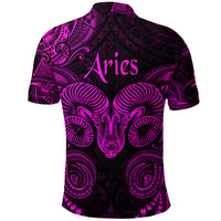 Aries Zodiac Polynesian Polo Shirt Unique Style Pink LT8 - Polynesian Pride