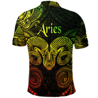 Aries Zodiac Polynesian Polo Shirt Unique Style Reggae LT8 - Polynesian Pride