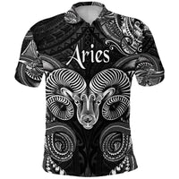 Aries Zodiac Polynesian Polo Shirt Unique Style Black LT8 - Polynesian Pride