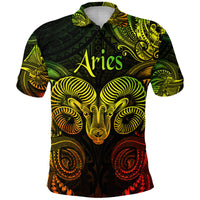 Aries Zodiac Polynesian Polo Shirt Unique Style Reggae LT8 - Polynesian Pride