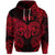 Aries Zodiac Polynesian Zip Hoodie Unique Style Red LT8 Red - Polynesian Pride