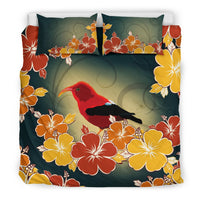 Hawaiian Hibiscus Hummingbirds Polynesian Bedding Set - Polynesian Pride