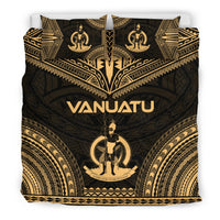 Vanuatu Polynesian Chief Duvet Cover Set - Gold Version - Polynesian Pride