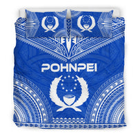 Pohnpei Flag Polynesian Chief Duvet Cover Set - Polynesian Pride