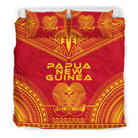 Papua New Guinea Flag Polynesian Chief Duvet Cover Set - Polynesian Pride