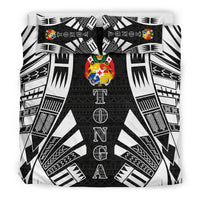 Tonga Duvet Cover Set - Polynesian Tattoo Black - Polynesian Pride