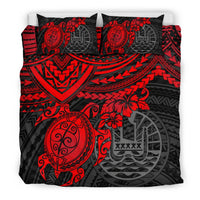 Tahiti Polynesian Duvet Cover Set - Red Turtle - Polynesian Pride
