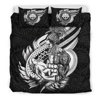 Polynesian Bedding Set - Federated States Of Micronesia Duvet Cover Set Father And Son Black - Polynesian Pride