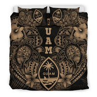 Polynesian Bedding Set - Guam Duvet Cover Sets - Beige Turtle Homeland - Polynesian Pride