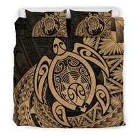 Hawaii Bedding Set - Hawaii Polynesian Turtle Bedding Set - Daria Style Gold - Polynesian Pride