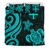 Fiji Polynesian Bedding Set - Turquoise Tentacle Turtle - Polynesian Pride