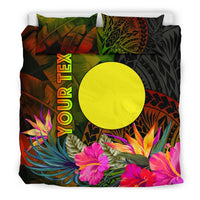 Palau Polynesian Personalised Bedding Set - Hibiscus and Banana Leaves - Polynesian Pride