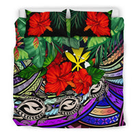 Kanaka Maoli (Hawaiian) Bedding Set - Polynesian Turtle Colorful And - Polynesian Pride