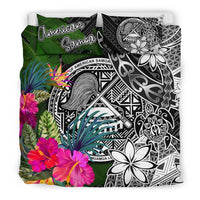 American Somoa Bedding Set - Turtle Plumeria Banana Leaf - Polynesian Pride