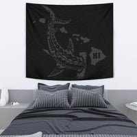 Hawaii Shark Gray Polynesian Tribal Tapestry - Polynesian Pride