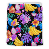 Palm Leaves Fruit Duvet Cover Set - Polynesian Pride