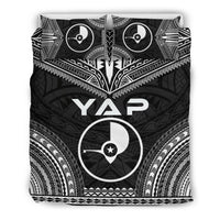 Yap Polynesian Chief Duvet Cover Set - Black Version Black - Polynesian Pride