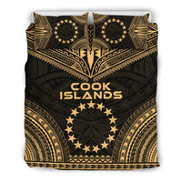 Cook Islands Polynesian Chief Duvet Cover Set - Gold Version Gold - Polynesian Pride