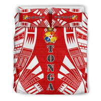 Tonga Duvet Cover Set - Polynesian Tattoo Flag - Polynesian Pride