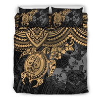Tonga Polynesian Duvet Cover Set - Golden Turtle - Polynesian Pride