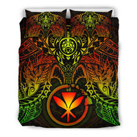 Polynesian Hawaii Duvet Cover Set - Reggae Turtle Manta Ray - Polynesian Pride