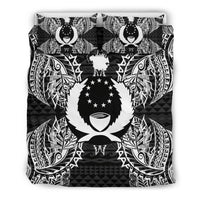 Polynesian Bedding Set - Pohnpei Duvet Cover Set Map Black - Polynesian Pride