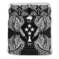 Polynesian Bedding Set - Kosrae Duvet Cover Set Map Black - Polynesian Pride